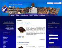 Tablet Screenshot of mef-int.org